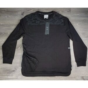 Black‎ N Blanc XL Mens Black Long Sleeve Camo Shirt Cotton Blend ***